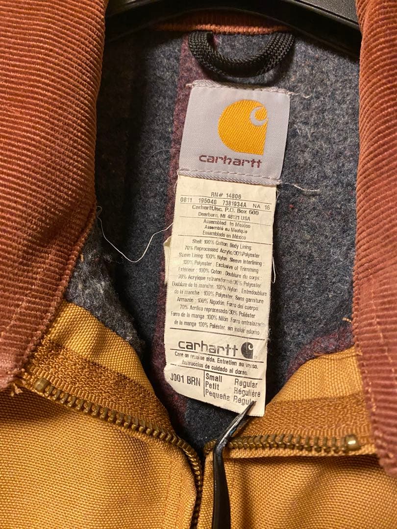 Carhartt デトロイトジャケット J001 BRN サイズS カーハート