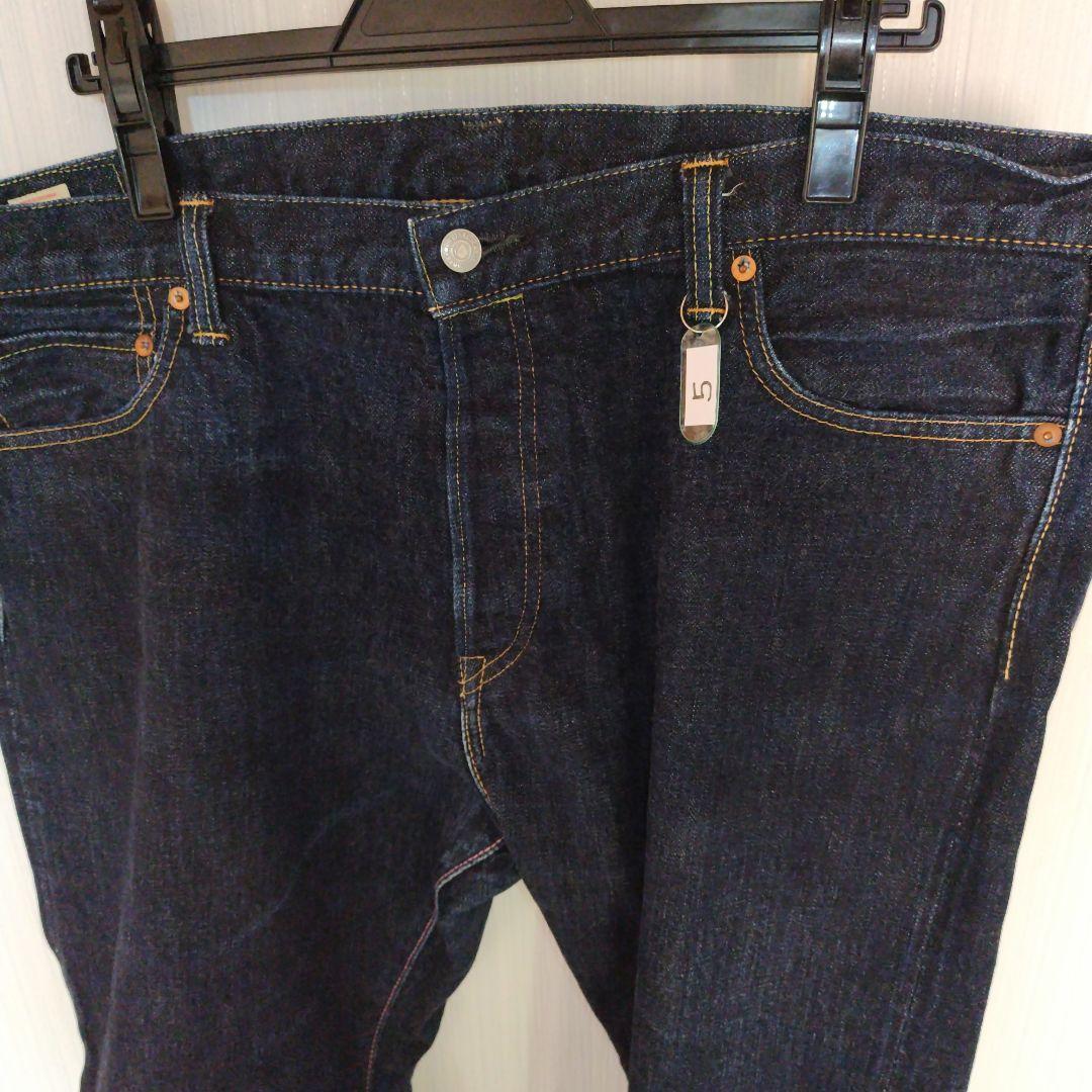 No.5　桃太郎ジーンズ　W42　ダークブルー ストレートデニム