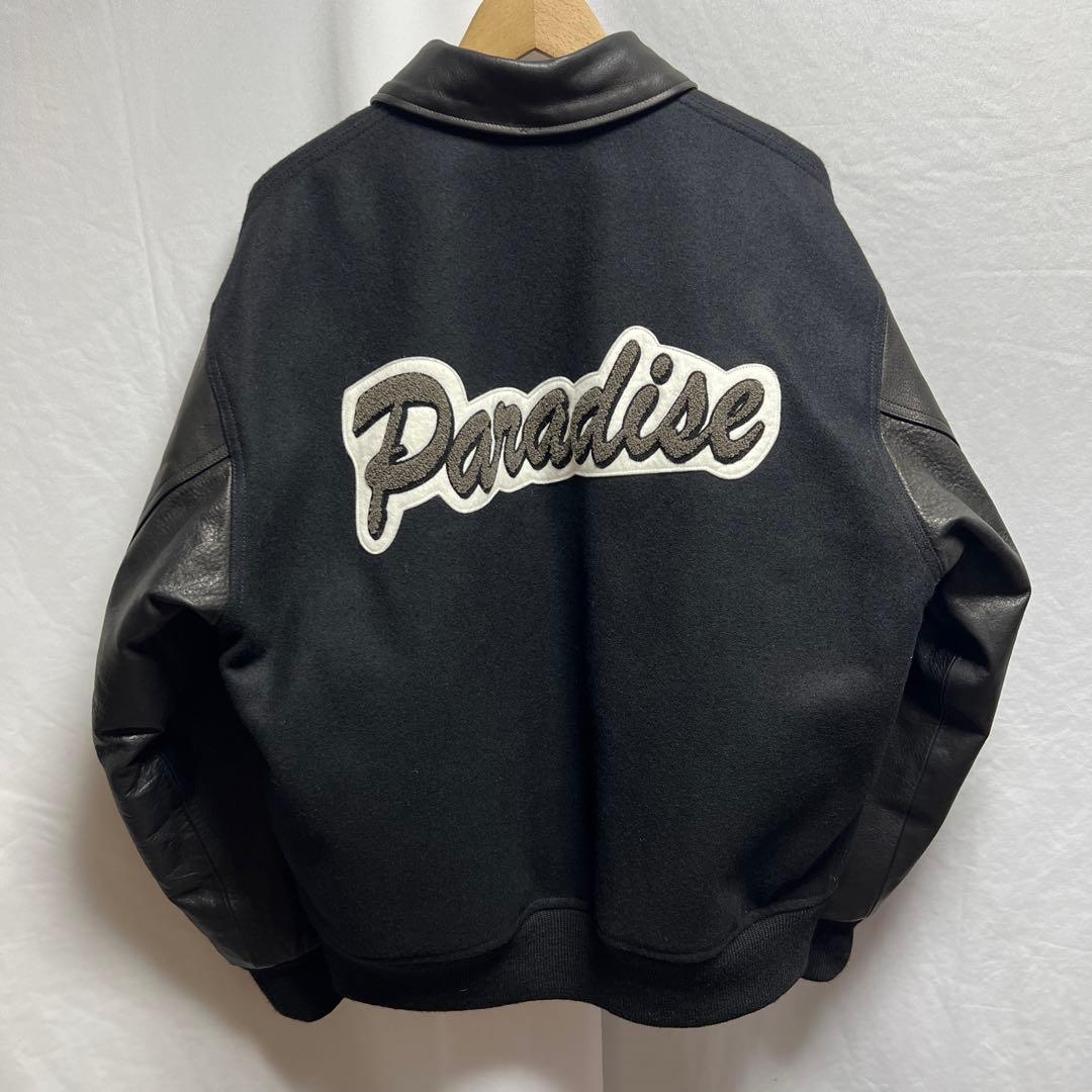 ジャケット・アウター WACKO MARIA LEATHER VARSITY JACKET M