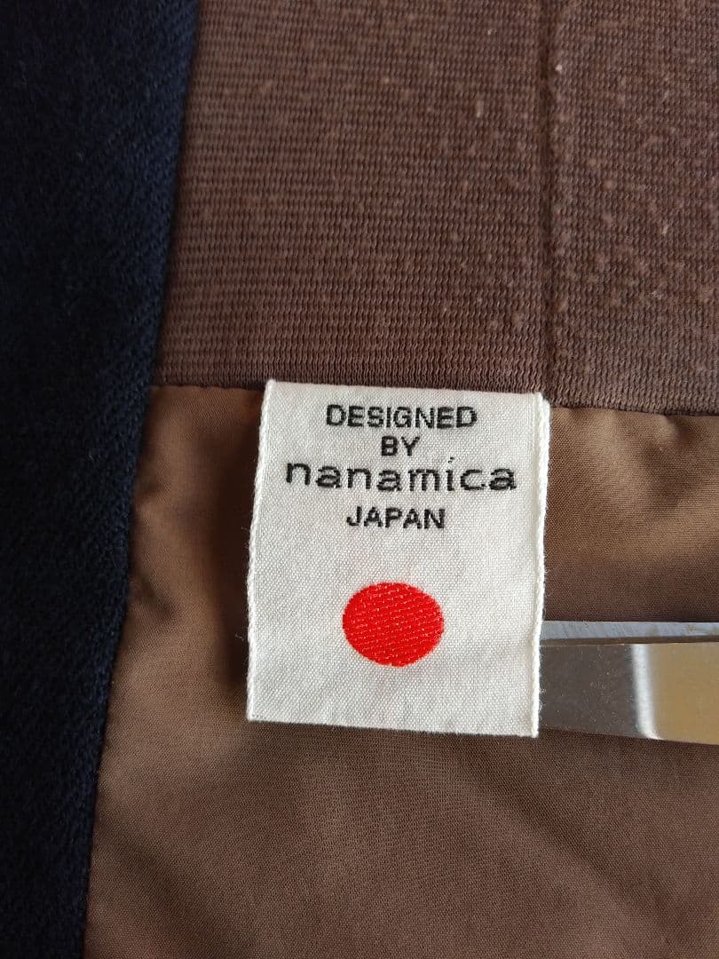 ナナミカ　プリマロフト　ウールベスト　sizeXS　ネイビー　オンオフ着用可