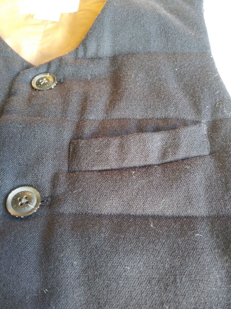 ナナミカ　プリマロフト　ウールベスト　sizeXS　ネイビー　オンオフ着用可