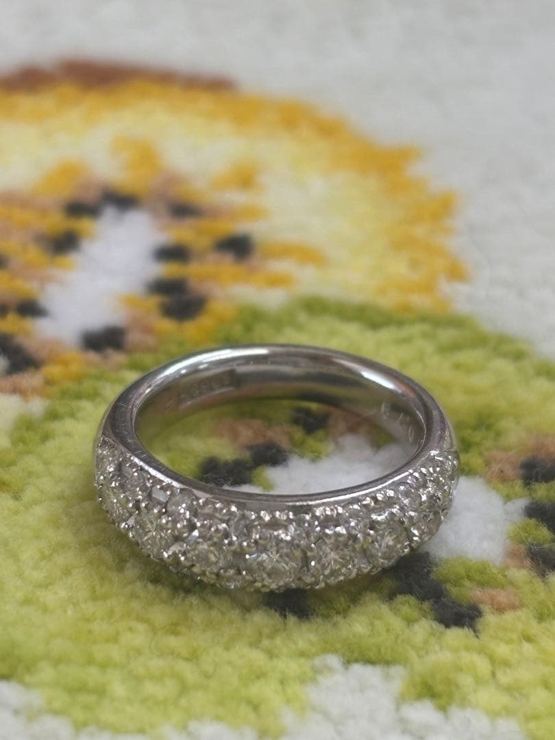 ダイヤモンドピンキーリング/Pt900/0.79ct