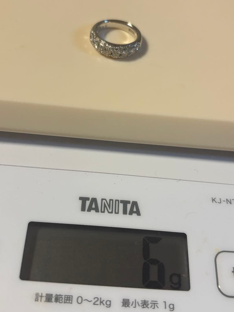 ダイヤモンドピンキーリング/Pt900/0.79ct