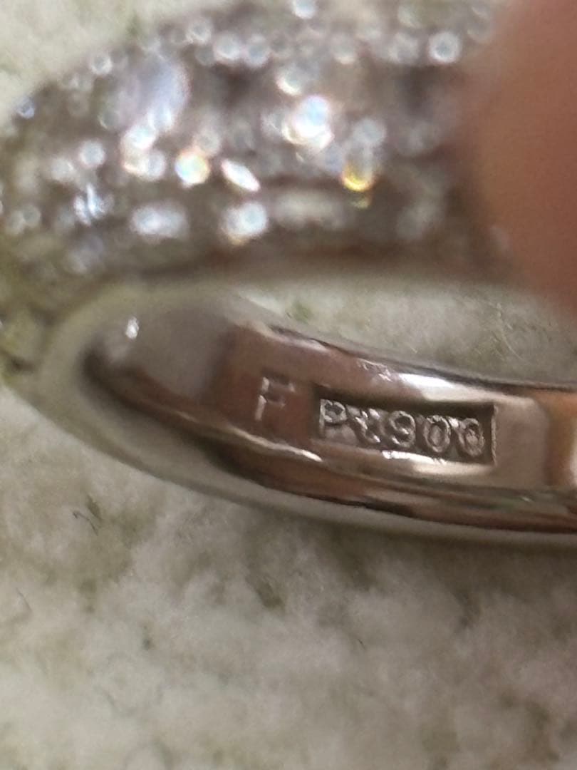 ダイヤモンドピンキーリング/Pt900/0.79ct