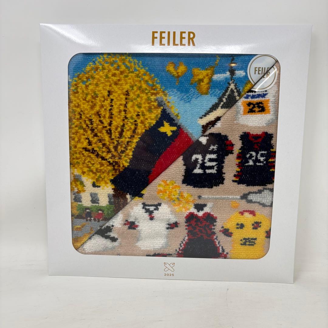 FEILER タオルハンカチ 2025年　慶應　連合三田会記念品　二枚セット