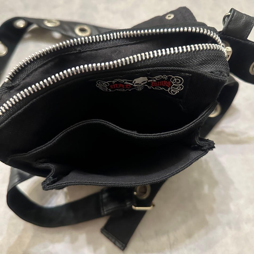 Y2K 平成ギャル ウエストポーチ　ミニバッグ　ドクロ　ゴシック　グランジ