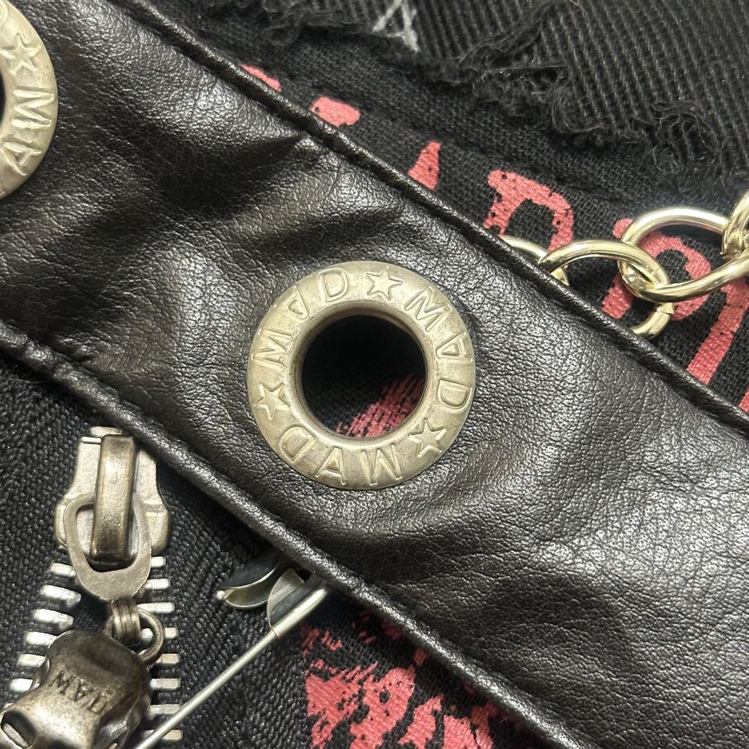 Y2K 平成ギャル ウエストポーチ　ミニバッグ　ドクロ　ゴシック　グランジ