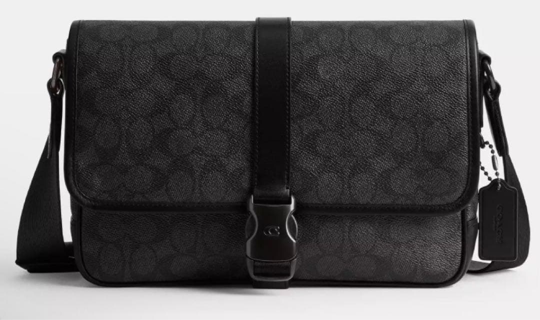 【新品】コーチ　リーグ メッセンジャー バッグ・シグネチャー キャンバス