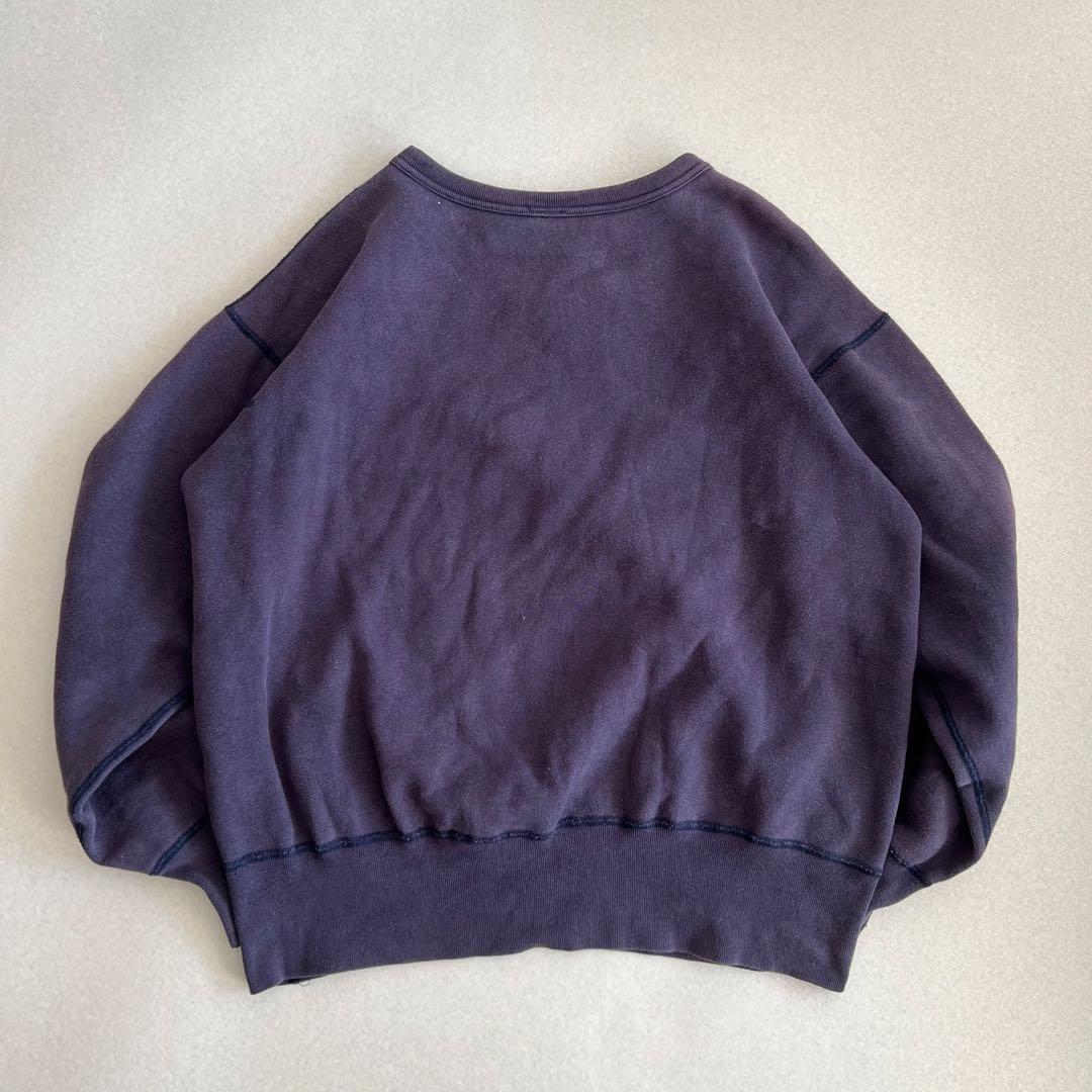 古着 NYLON 茄子紺 フェード ヴィンテージ スウェット