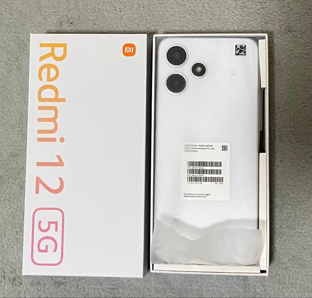 【新品未使用】Redmi12 5G Moonlight White SIMフリー