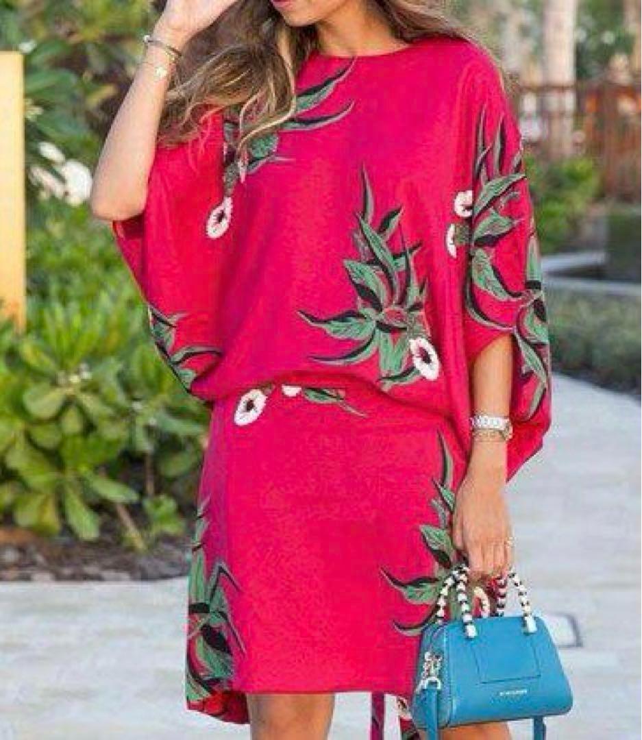 マルニ レーヨン シルク ドルマンスリーブワンピース 40 ピンク