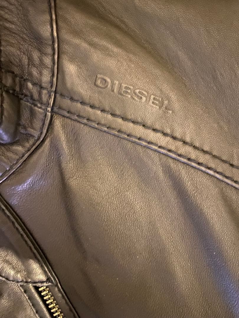 DIESEL ラムレザージャケット シングル ライダース