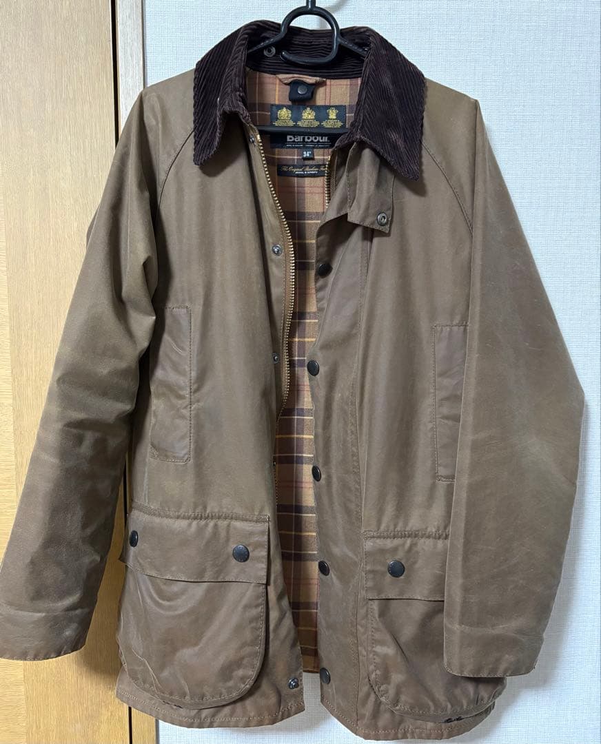 【Barbour】 ビデイル サイズ34 ブラウン bedale 3ワラント