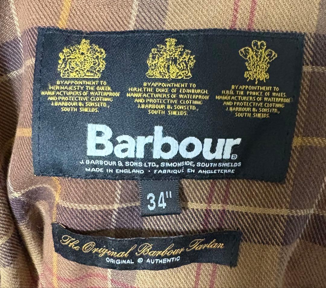 【Barbour】 ビデイル サイズ34 ブラウン bedale 3ワラント