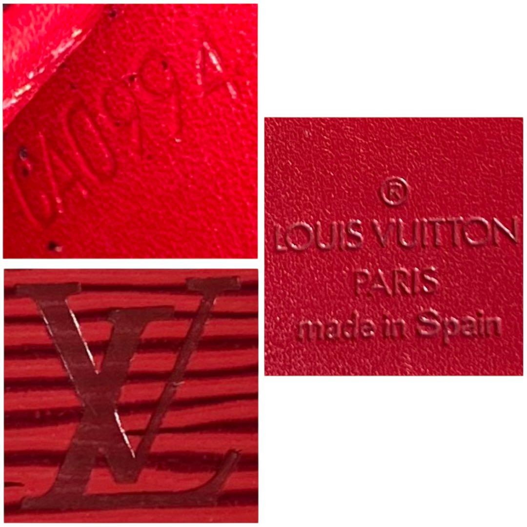 ルイヴィトン エピ ポルトカルトクレディ 長財布 お札入れ 二つ折り 赤 レッド