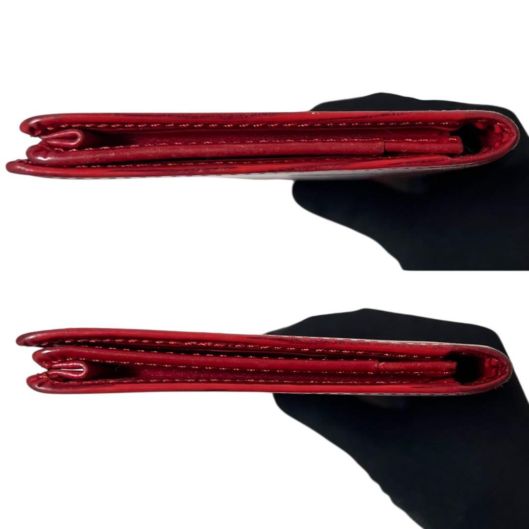 ルイヴィトン エピ ポルトカルトクレディ 長財布 お札入れ 二つ折り 赤 レッド