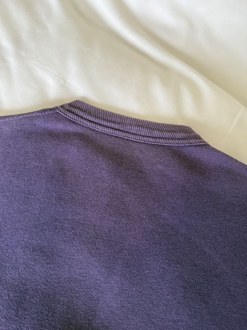 50s〜60s ヴィンテージ スウェット 前V パープル フェード ナス紺