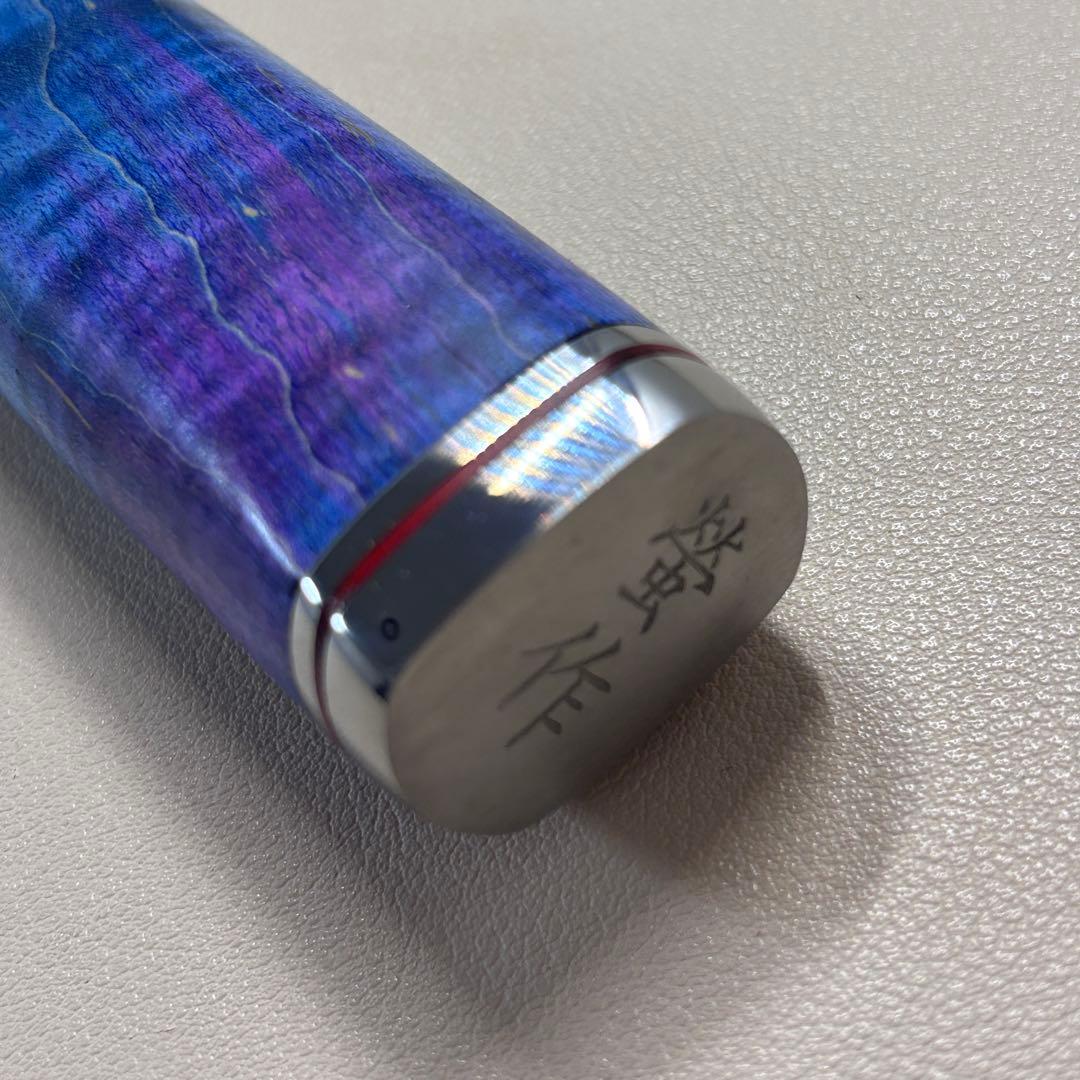 240mm黒打ちダマスカス　(切付型)牛刀シェフナイフ 牛刀【新品】，