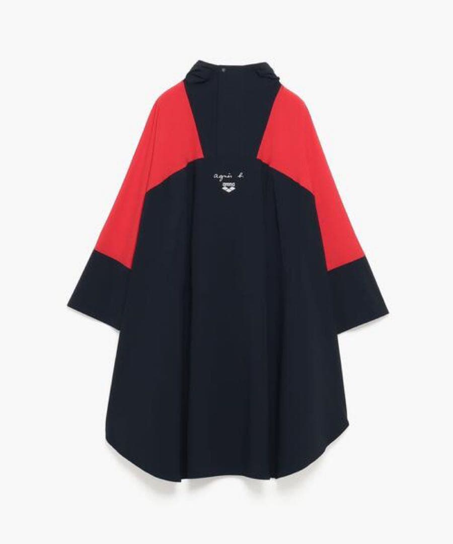 新品未使用タグ付き。アニエスベー × アリーナ レインポンチョ