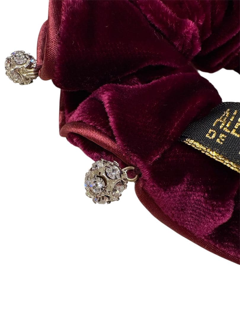 ALEXANDRE DE PARIS ビジュー付きヘアゴム