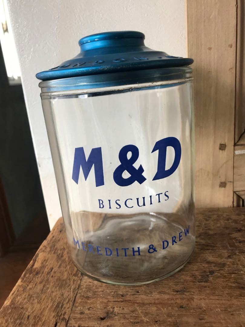 専用です　イギリスアンティーク　ガラスビスケットジャー