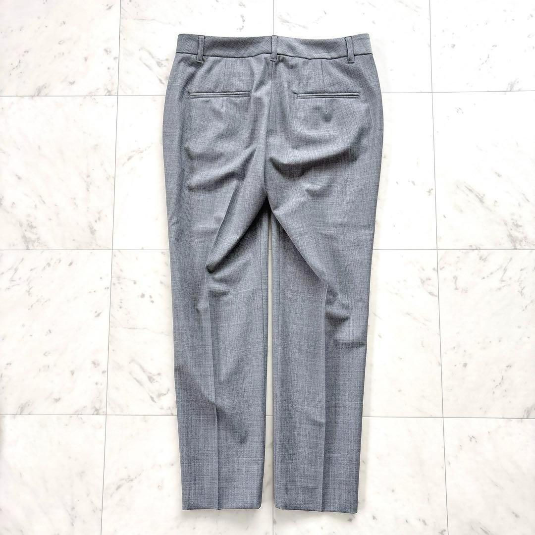 美品　プラステ　パンツスーツ　ノーカラー　グレー　セットアップ　フォーマル