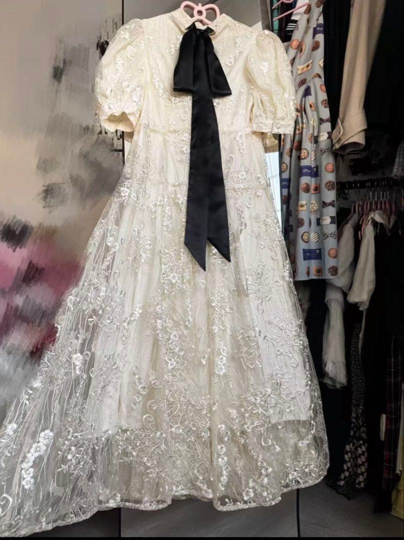 ワンピース Acka. lace flare dress size2