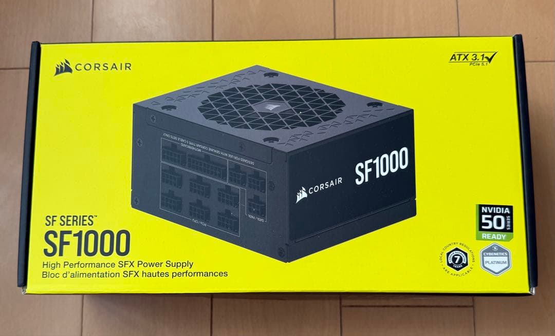 Corsair SF1000 高性能SFX電源ユニット 納品書付き
