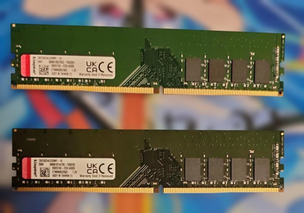 DDR4 3200MHz 32GB(16GB×2) Kingstonメモリー