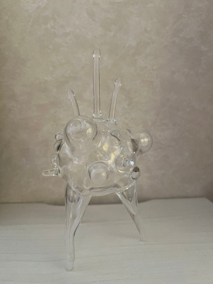 ボヘミアン　ガラス　レネ　オブジェ　チェコ