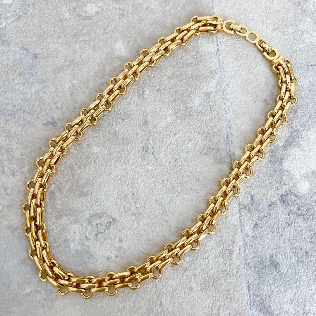 未使用級✨ クリスチャンディオール ネックレス チェーン 喜平 ゴールド