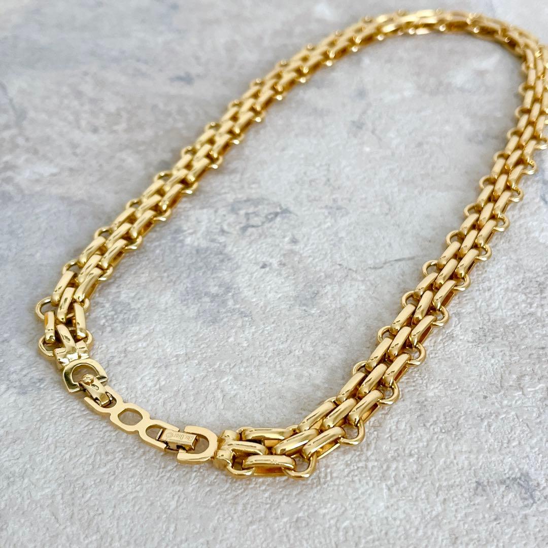 未使用級✨ クリスチャンディオール ネックレス チェーン 喜平 ゴールド