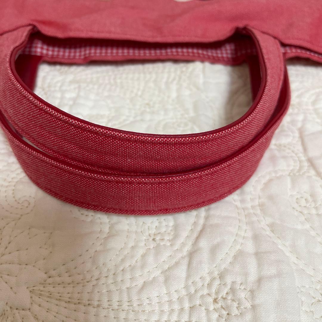 美品　familiar デニムバック　クマさんのブレックファースト　ブック入れ