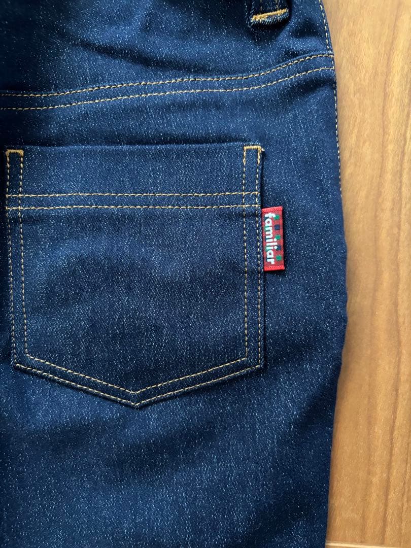 新品未使用　familiar ファミリア　ロングデニム　100