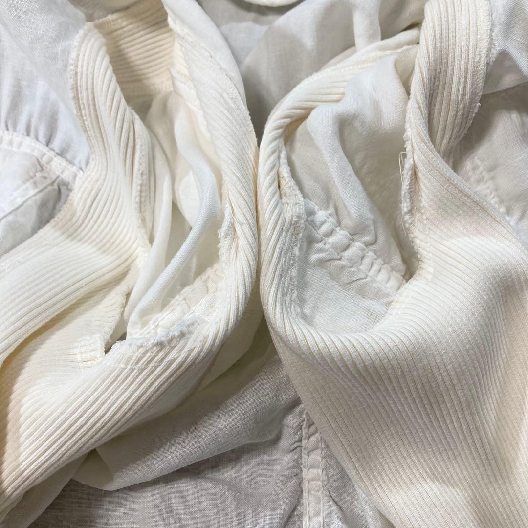 ドルチェ&ガッパーナ リネン100% ブルゾン ジャケット ホワイト 48(L)