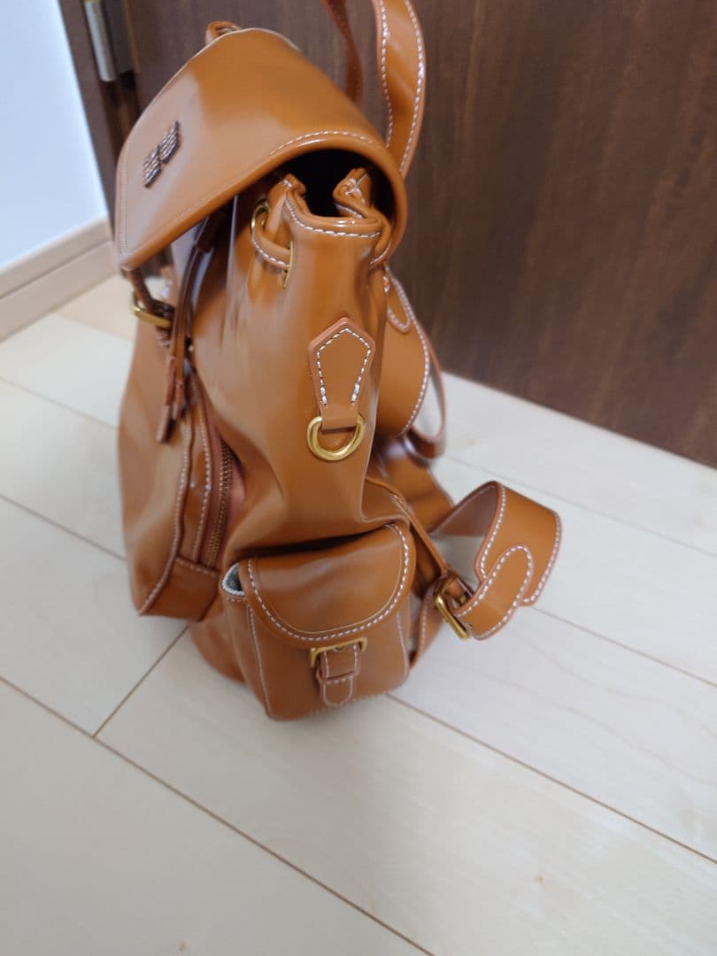 x*様 miu miu風　リュック/バッグパック　ブラウン