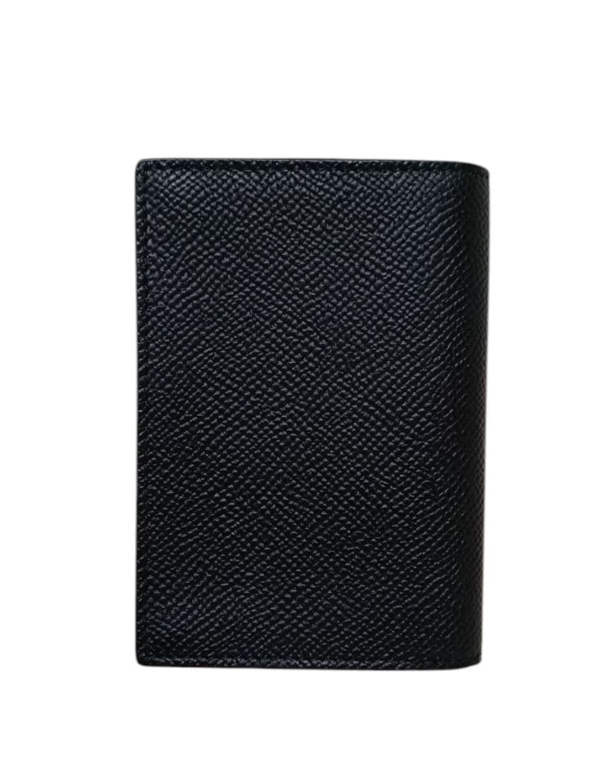 【新品未使用】ダンヒル 名刺入 シボ革 レザー 現行 証明書 箱付 ブラック