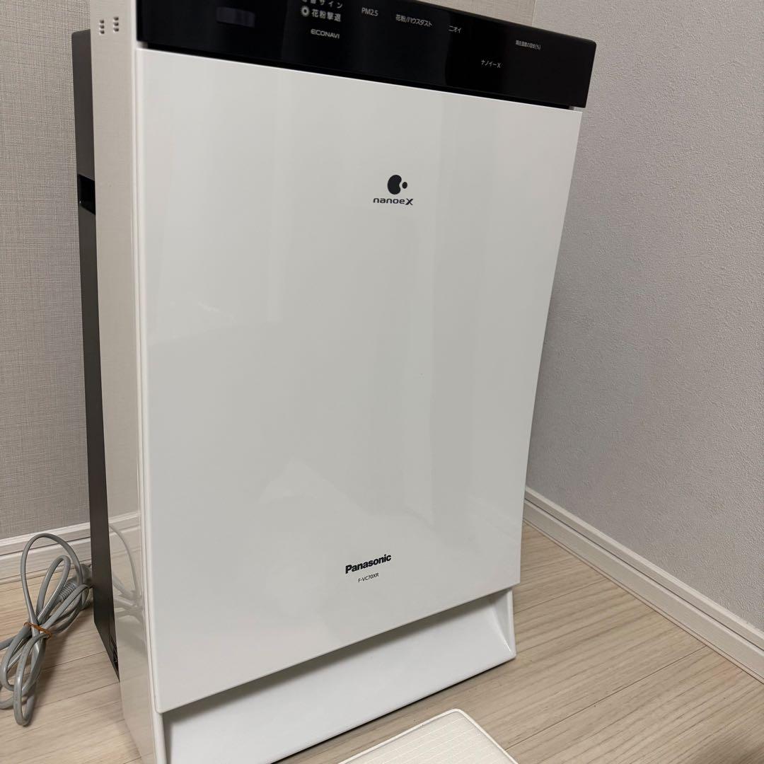 Panasonic 加湿空気清浄機 ホワイト F-VC70XR ナノイーX搭載