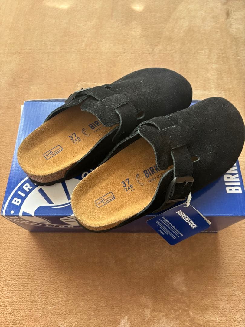 新品未使用品　BIRKENSTOCK ブラック サボサンダル 37