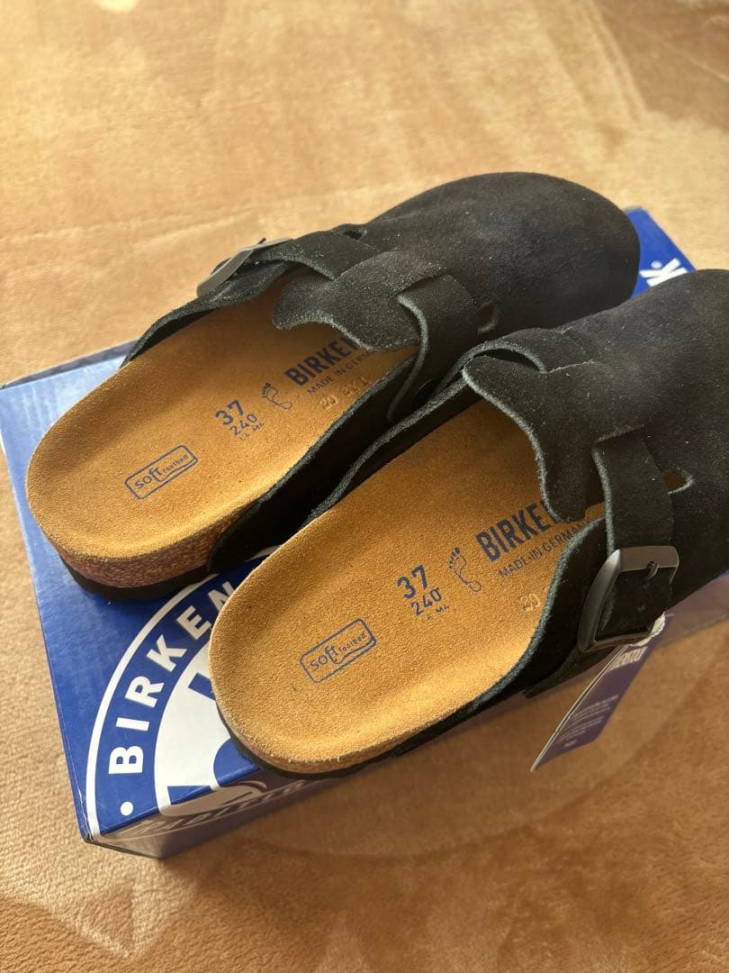 新品未使用品　BIRKENSTOCK ブラック サボサンダル 37