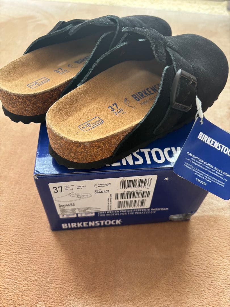 新品未使用品　BIRKENSTOCK ブラック サボサンダル 37