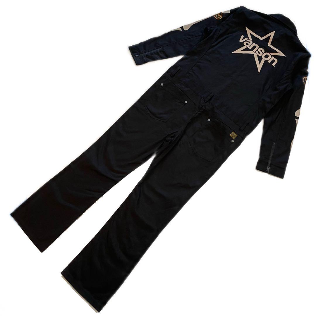 VANSON　オールインワン　つなぎ　ヒューマンボーン　スケルトンデザイン　XL