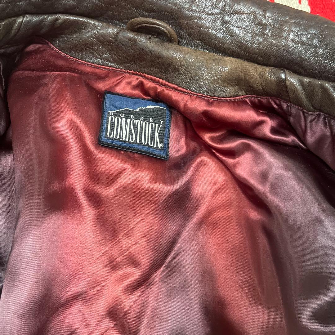 Robertcomstockブラウンa-2ジャケット80s 90s ラム短丈