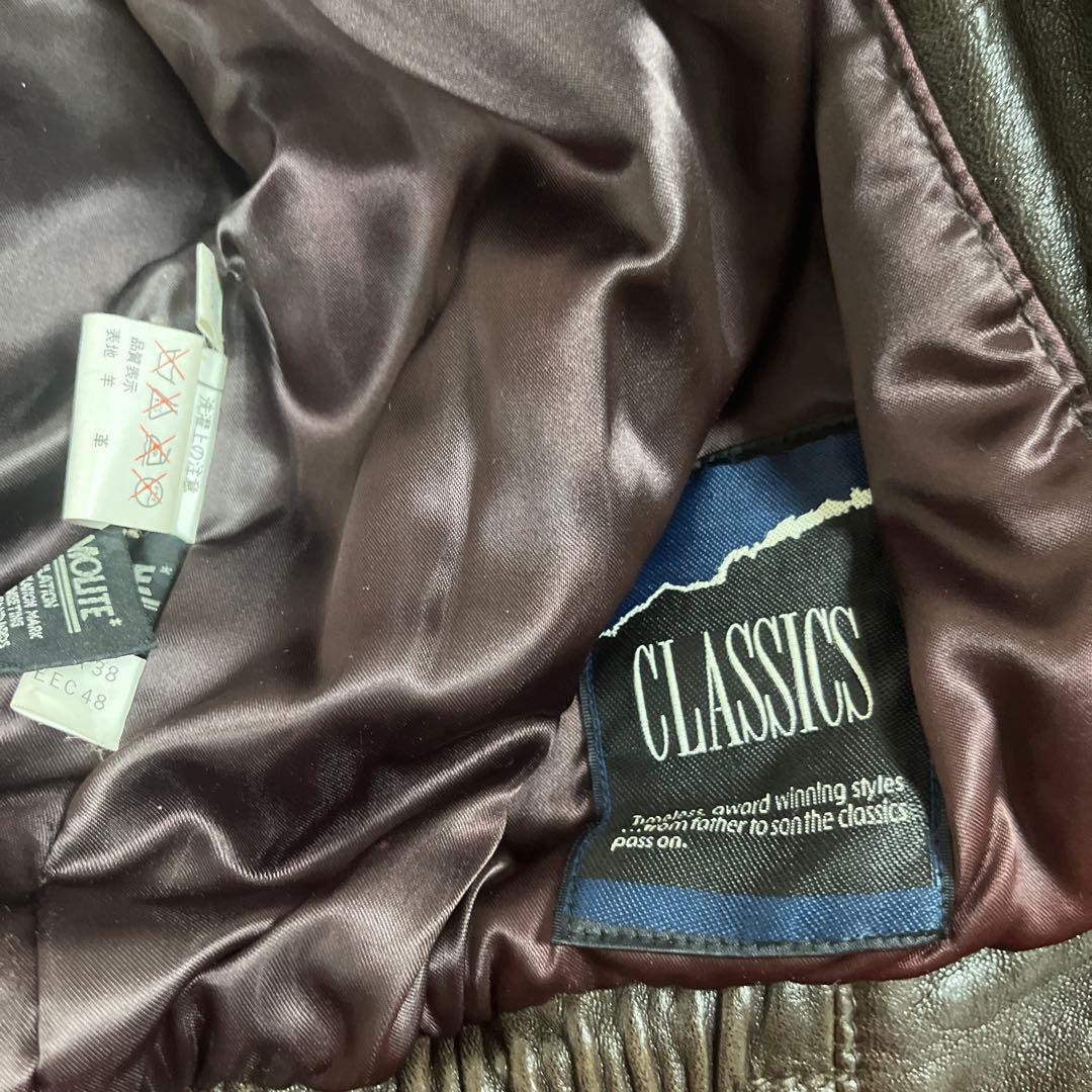 Robertcomstockブラウンa-2ジャケット80s 90s ラム短丈