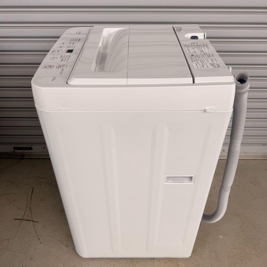 ●極美品 女性オーナー ヤマダ 洗濯機 YWM-T45LW 4.5kg 2025