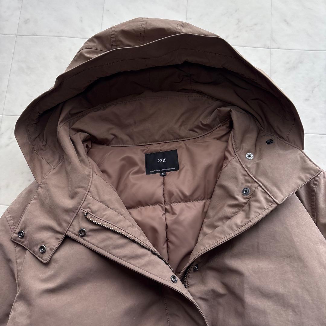23区 未使用品 モッズダウンコート 近年モデル 40サイズ ヴィンテージ加工