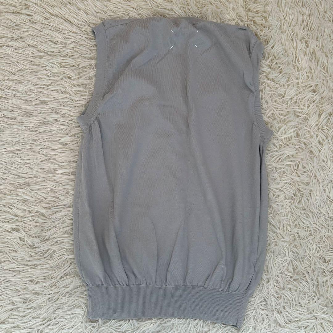 【美品】メゾンマルジェラ 10 M ニットベスト グレー