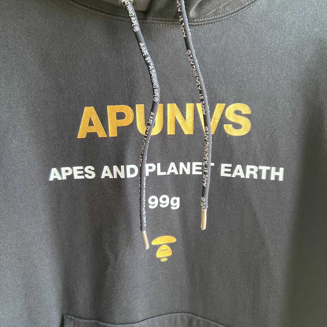 Aape APUNVS ブラックパーカー Mサイズ