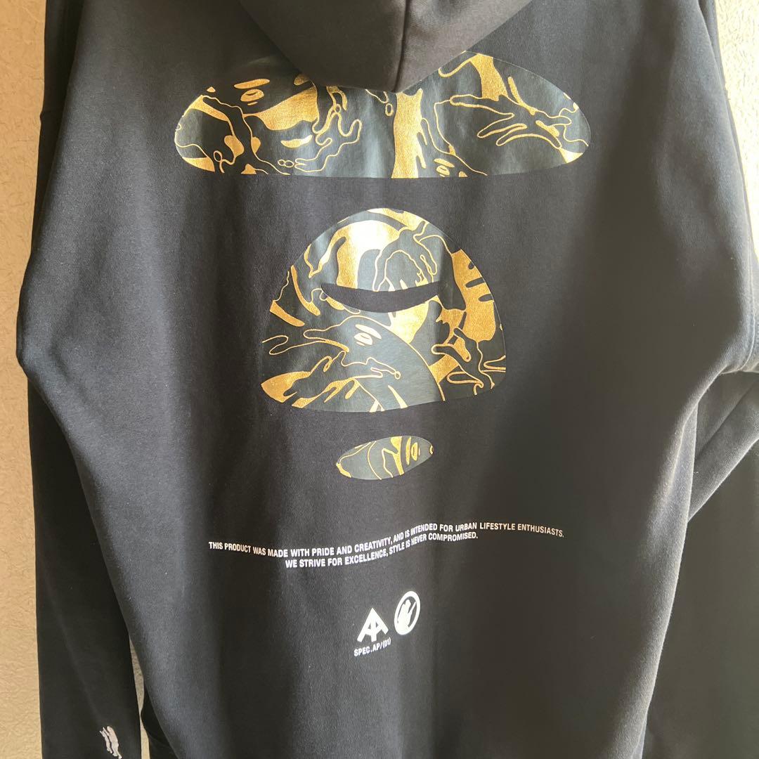 Aape APUNVS ブラックパーカー Mサイズ