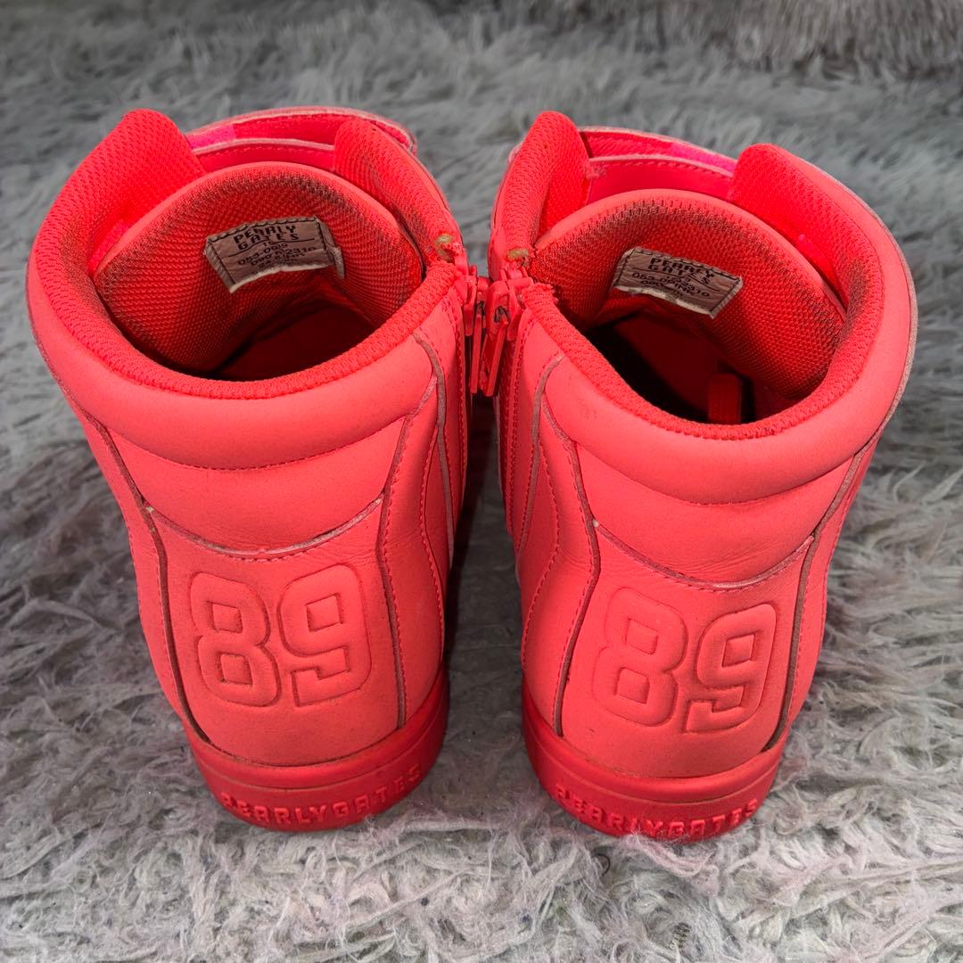 km美品PEARLY GATES ゴルフスパイク HI ハイカット ピンク